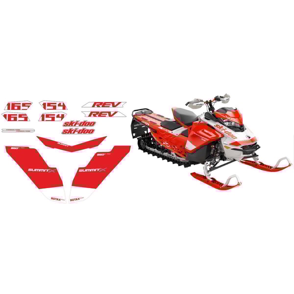 BRP SKI-DOO SUMMIT G4 X REV original decals kit | Inspire Uplift