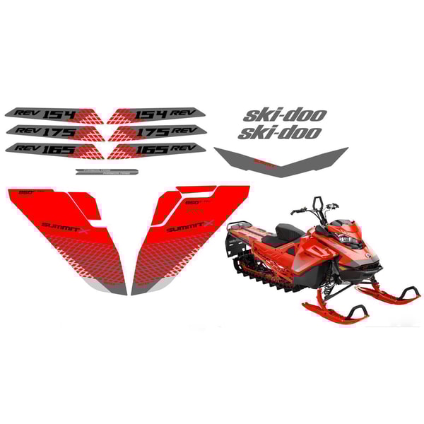 BRP SKI-DOO SUMMIT G4 X REV original decals kit | Inspire Uplift