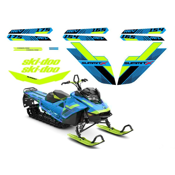 BRP SKI-DOO SUMMIT G4 X REV original decals kit | Inspire Uplift