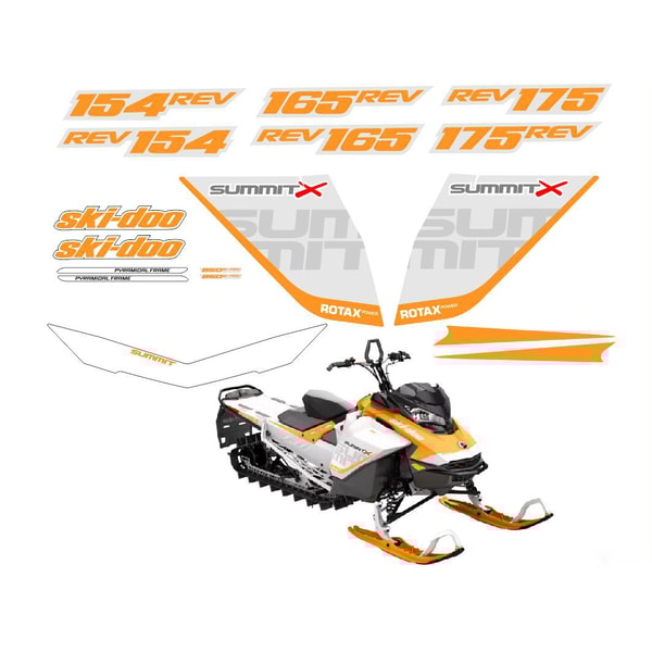 BRP SKI-DOO SUMMIT G4 X REV original decals kit | Inspire Uplift