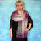 Hand knit purple scarf, Warm Russian Orenburg shawl, Wool wrap, Goat down stole, Lace cover up, Kerchief, Headscarf, Cape.JPG