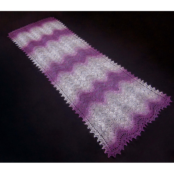Hand knit purple scarf, Warm Russian Orenburg shawl, Wool wrap, Goat down stole, Lace cover up, Kerchief, Headscarf, Cape 7.JPG