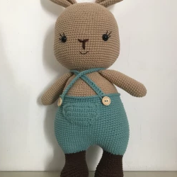 Bunny Rabbit Handmade with safety wool