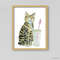 Tabby Cat Print Cat Decor Cat Art Home Wall-148-1.jpg