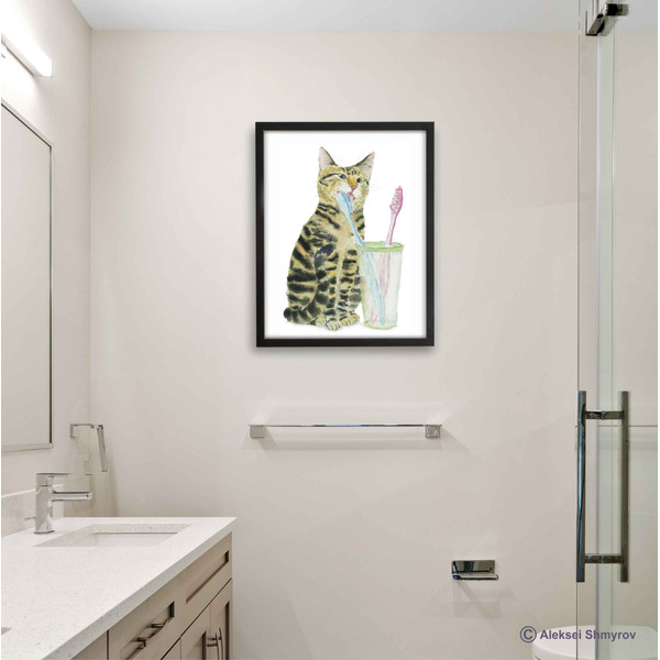 Tabby Cat Print Cat Decor Cat Art Home Wall-149.jpg