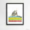 Tabby Cat Print Cat Decor Cat Art Home Wall-154-1.jpg
