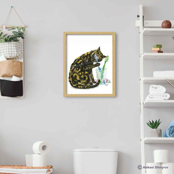 Tortoiseshell Cat Print Cat Decor Cat Art Home Wall-108.jpg