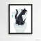 Tuxedo Cat Print Cat Decor Cat Art Home Wall-76-1.jpg