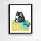 Tuxedo Cat Print Cat Decor Cat Art Home Wall-88-1.jpg