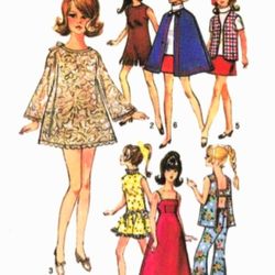 Barbie clothes Patterns Simplicity 8466 PDF