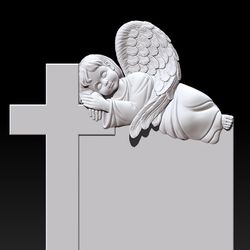 3D STL Model for CNC file Sleeping angel