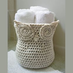 Crochet Pattern Owl Basket