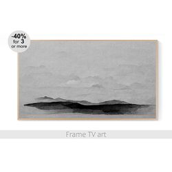 Samsung Frame art TV Digital Download 4K, Frame TV art landscape painting neutral, Abstract boho Frame TV art | 719