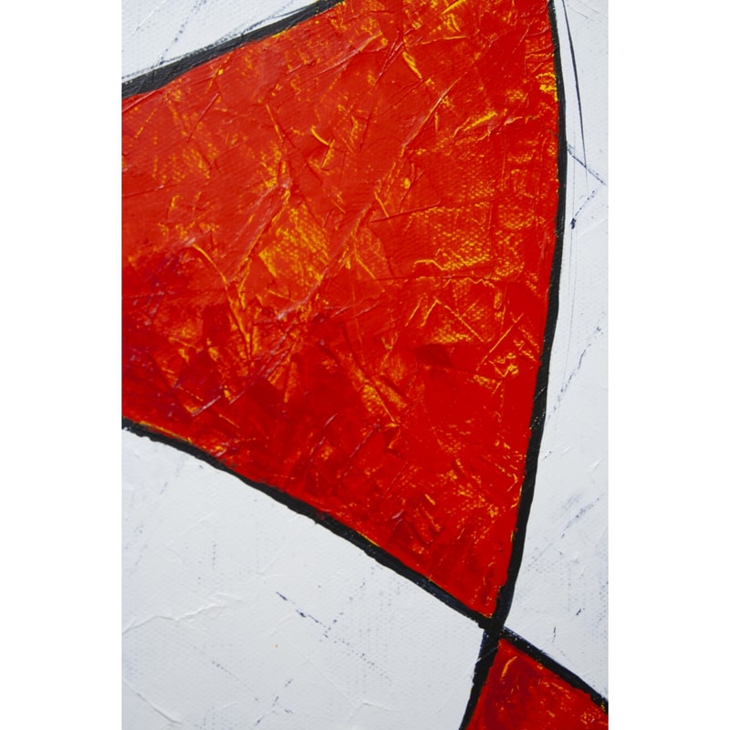 Hen-party-red-white-red-art-deco-abstract-painting-canvas-round-dance-red-corner-White-background-Wedding-Fine-Art-Paintings-Modern-paintings-acrylic-painting-M