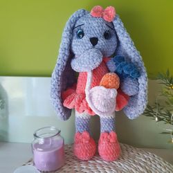 Bunny Crochet Pattern, Crochet pattern baby rabbit, Crochet PATTERN plush toy, Amigurumi pattern rabbit