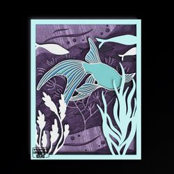 goldfish decor 3d mandala