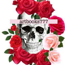 Skull and roses, sublimation, halloween-1