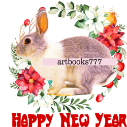 Year of the hare, 2023, rabbit, new year, sublimation-1