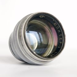 Jupiter-3 P 1.5/50 lens for rangefinder camera Contax Kiev mount USSR ZOMZ cap