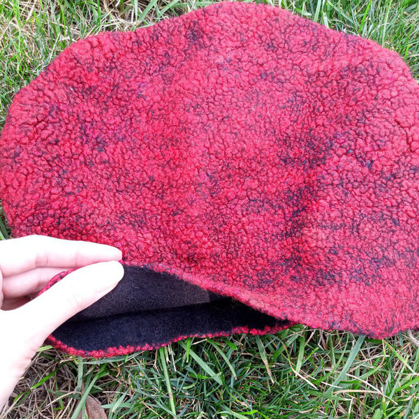 hat-red-wetfelting-felting-felt-wool-winter-warm-cozy-handmade-sheep-OOAK-gift-present-cap-helmet 3.jpg