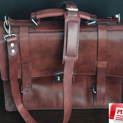 leather briefcase pattern- leather bag pdf - briefcase template - pdf bag - leather pdf template