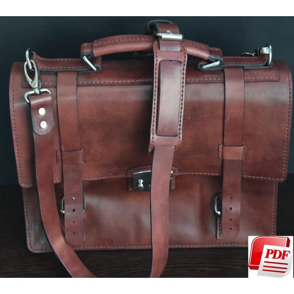 Leather Bag PDF - Briefcase Template - PDF Bag - Leather PD - Inspire ...