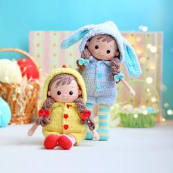 Baby Sophie - crochet doll with removable clothes