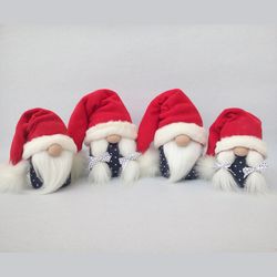 Santa Gnome Christmas Gnomes, Swedish Tomte Family, Nordic Gnome, Nisse Norway Doll, Swedish Gnome, Mini Gnome Christmas