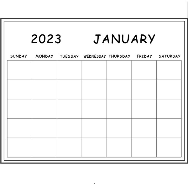 Printable calendar 2023 wall calendar Calendar template Mini Inspire