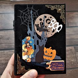 Happy haunting junk journal for sale Halloween magic spells junk journal