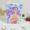 Miniature Mermaid Watercolor ACEO, a Girl in the Waves in Water 04.JPG