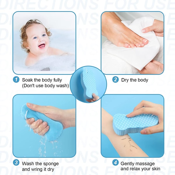 Exfoliating Dead Skin Removal Bath Sponge - Inspire Uplift