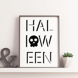 halloween printable, happy halloween signs, wall art for halloween, digital poster