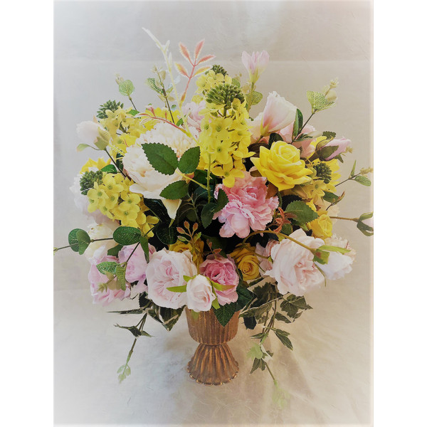 Yellow-Pink-Artificial-flowers-centerpiece-6.jpg