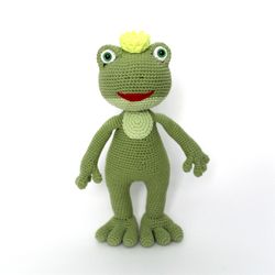 Frog crochet pattern PDF in English  Amigurumi frog stuffed toy