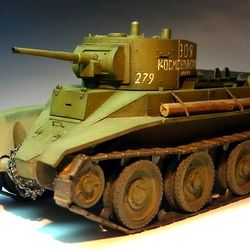 Pro Built Model Soviet light tank BT-5, 1/35 scale