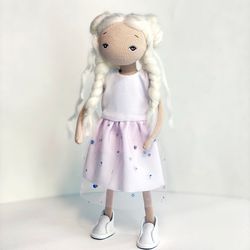 textile doll sculpture textile art doll textile doll handmade soft fabric puppe cloth doll soft doll interior art doll