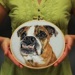 Custom personalized pet portrait wool, Needle felted dog, Pet loss gift