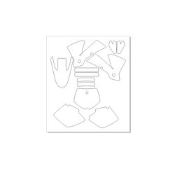 KTM SX 2001-2002 Graphic Vector Template