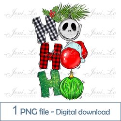 Ho Ho Ho Christmas lights 1 PNG file Merry Christmas clipart Christmas decorations design Sublimation Download Digital