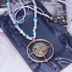 skyrim skaal amulet full necklace  / twosided skyrim pendant / the elder scrolls necklace / skyrim cosplay necklace