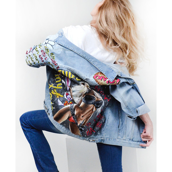 hand painted women jacket-jean jacket-denim jacket-girl clothing-designer art-wearable art-custom clothes-44.jpg