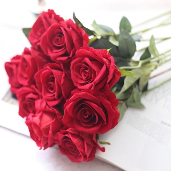 Silk Real Touch Roses Bouquet | Inspire Uplift