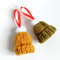 Christmas Tree Ornament Tiny knit hat 1 piece Christmas tree decorations Mini hats