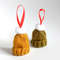 Christmas Tree Ornament Tiny knit hat 1 piece Christmas tree decorations Mini hats