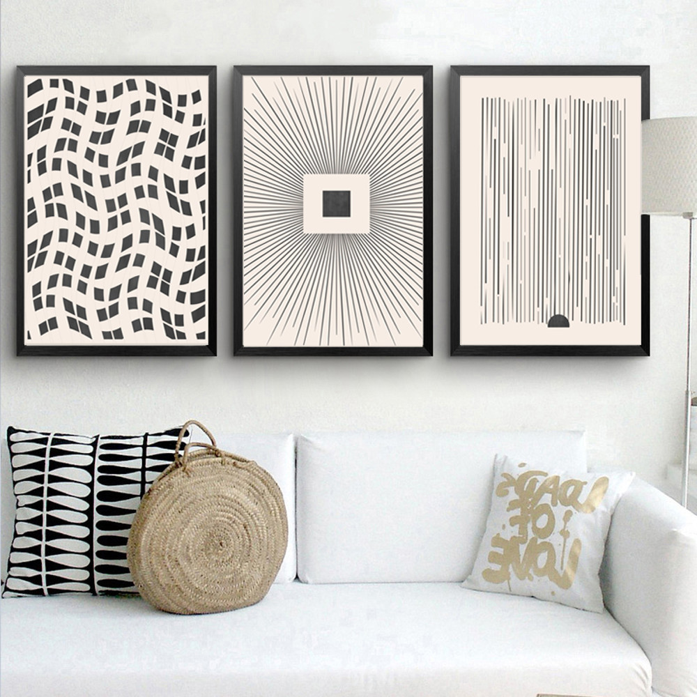 minimalist linear posters of 3 pieces 5
