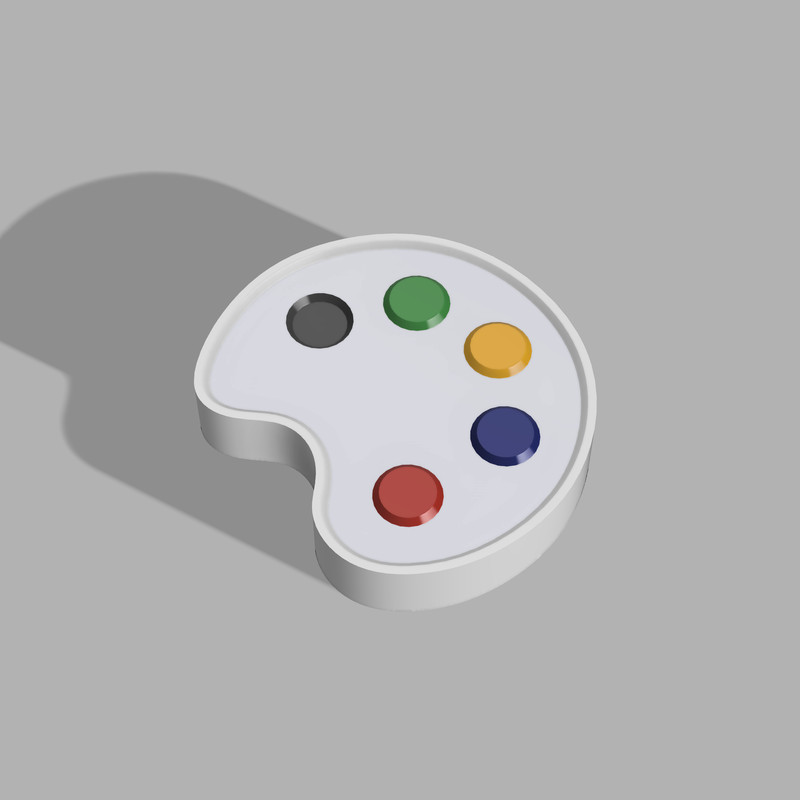 Palette plunger Bath Bomb Mold STL File