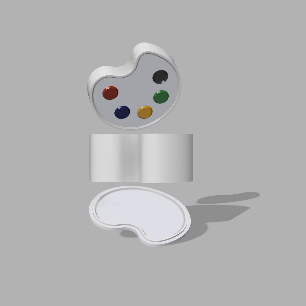 Palette Bath Bomb 3d printing File