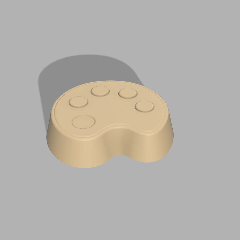 Palette Bath Bomb Mold 3D model