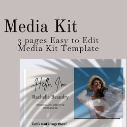 Influencer Media Kit Template , 2 pages